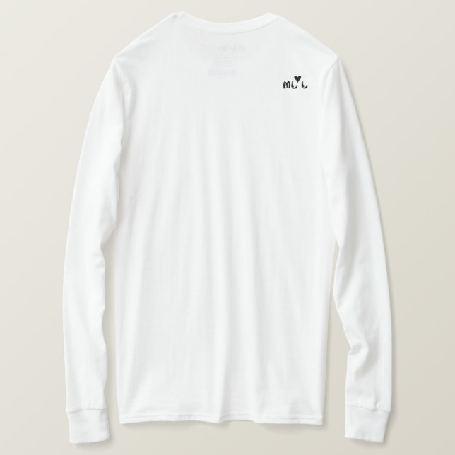 Kvinnors Hawaiiska Långärmad T Shirt (Design baksida)