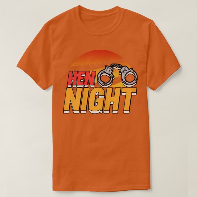 Kvinnors Hen Night Brud  T Shirt (Design framsida)