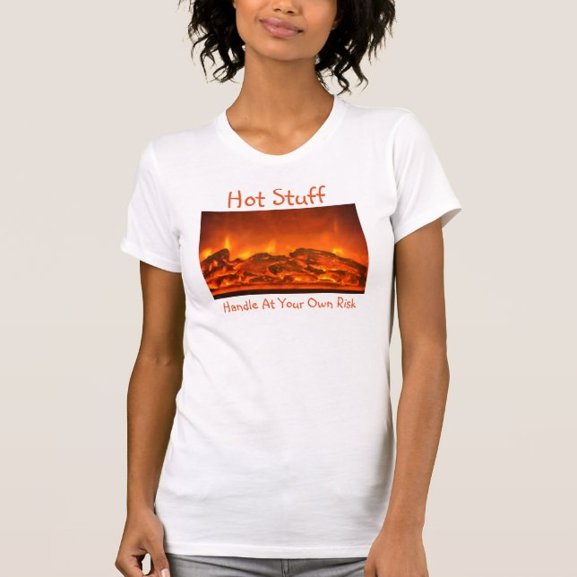 Kvinnors Hett Saker T Shirt (Framsida)
