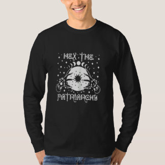 Kvinnors Hexa Patriarkatet Blommig Måne Feministis T Shirt