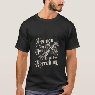 Kvinnors himmel är mitt hem Roligt kristen tro Des T Shirt