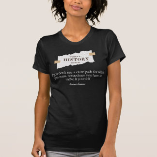 Kvinnors historia Kvinnofeminism citerar feministi T Shirt