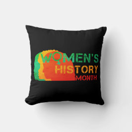 KVINNORS HISTORIA MÅNAD KUDDE