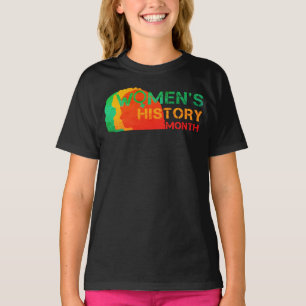 KVINNORS HISTORIA MÅNAD T SHIRT