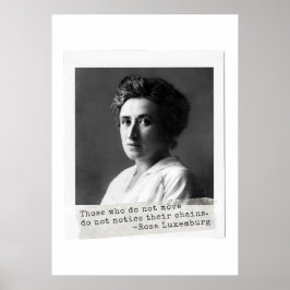 Kvinnors historia: Rosa Luxemburgs citat om frihet Poster