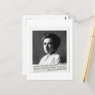 Kvinnors historia: Rosa Luxemburgs citat om frihet Vykort