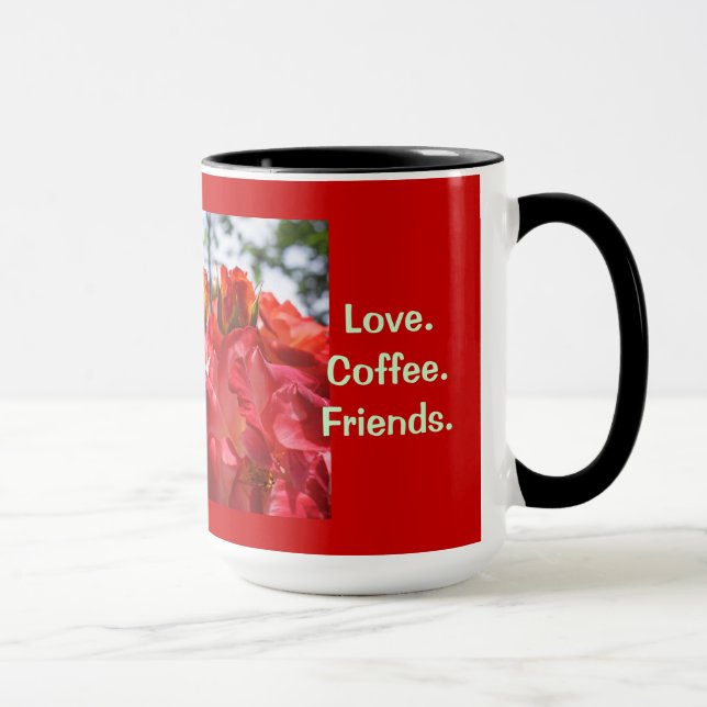 Kvinnors hjärthälsa koppar Kärlek Kaffe Vänner (Höger)
