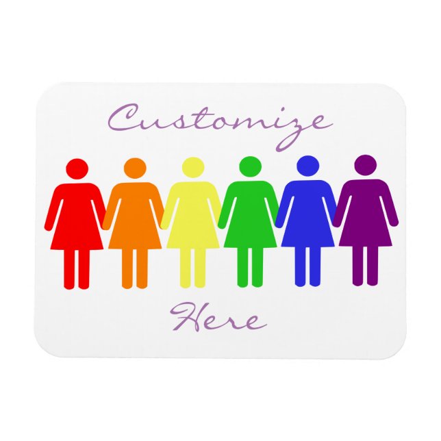 Kvinnors höger 2017 HGBTQIA Thunder_Cove Magnet (Horisontell)