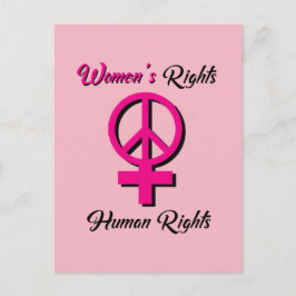 Kvinnors Höger är Human Högers Postcard Vykort