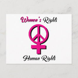 Kvinnors Höger är Human Högers Postcard Vykort