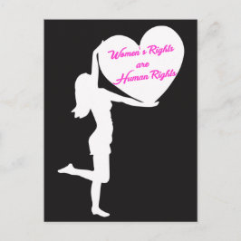 Kvinnors Höger är Human Högers Postcard Vykort