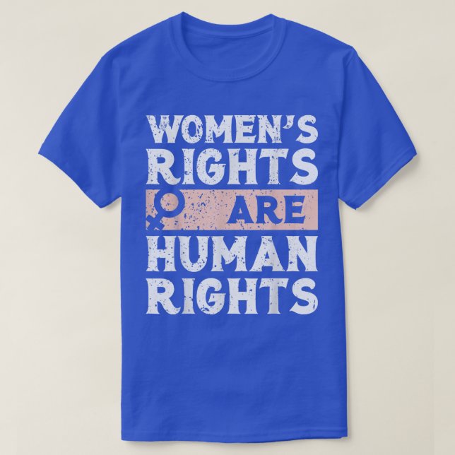 Kvinnors Höger är mänskliga Höger T Shirt (Design framsida)
