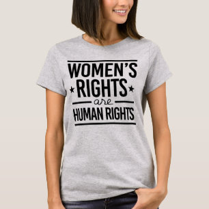 Kvinnors Höger är mänskliga Höger T Shirt