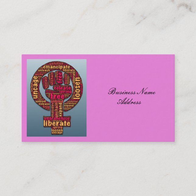 Kvinnors höger HGBTQIA Thunder_Cove Visitkort (Framsida)