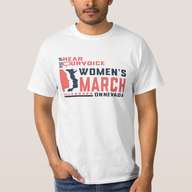 Kvinnors Höger Merchandise på Nevada T Shirt (Framsida)