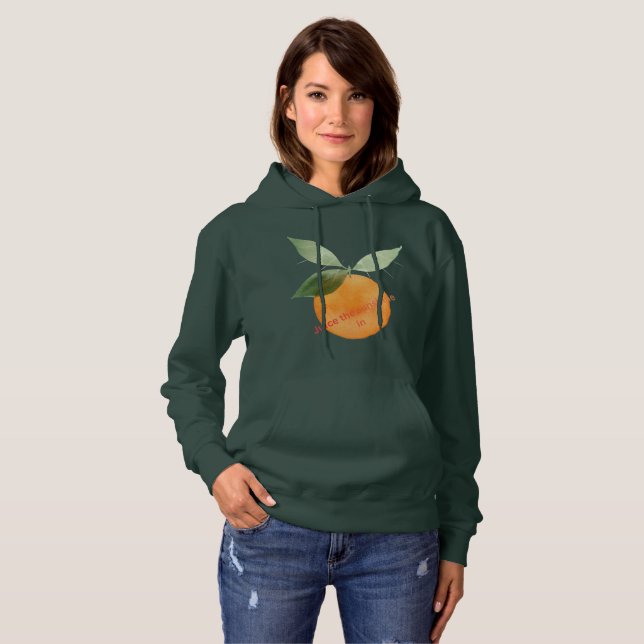 Kvinnors hoodie t shirt (Hel framsida)