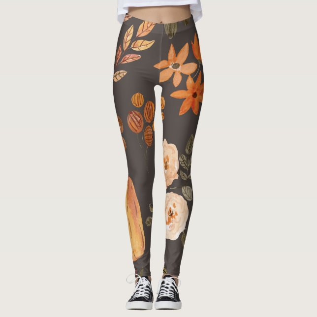 Kvinnors höstmode leggings (Framsida)