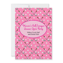 Kvinnors inbjudan till Golf Season Open Party