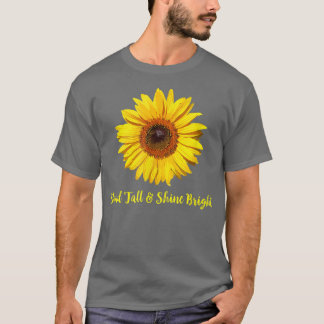 Kvinnors inspirationskvot Solros T Shirt