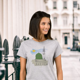 Kvinnors islamiska t-shirt: Masjid an-Nabawi & Fre T Shirt