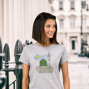 Kvinnors islamiska t-shirt: Masjid an-Nabawi & Fre T Shirt