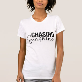 Kvinnors jakt på solsken t shirt