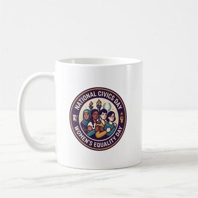 Kvinnors jämställdhetsdag, frihetens fackla kaffemugg (Vänster)
