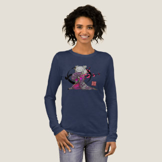 Kvinnors japanska geisha långärmad t-shirt