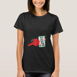 Kvinnors jul Graviditets tillkännagivande 2022 jul T Shirt