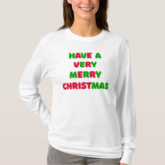 Kvinnors jul långärmad t-shirt