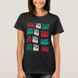 Kvinnors julklapp Dance som Frosty Shine Li T Shirt