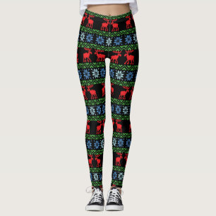 Kvinnors julleggings leggings