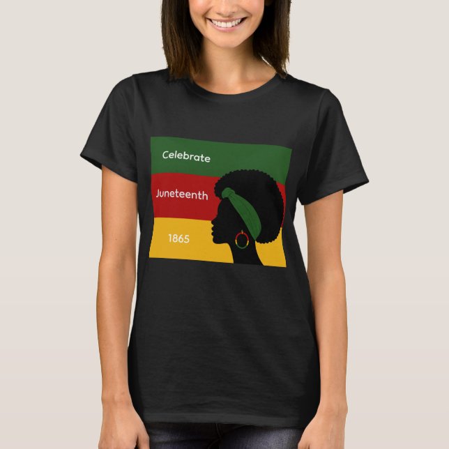 Kvinnors Juneteenth T-Shirt (Framsida)