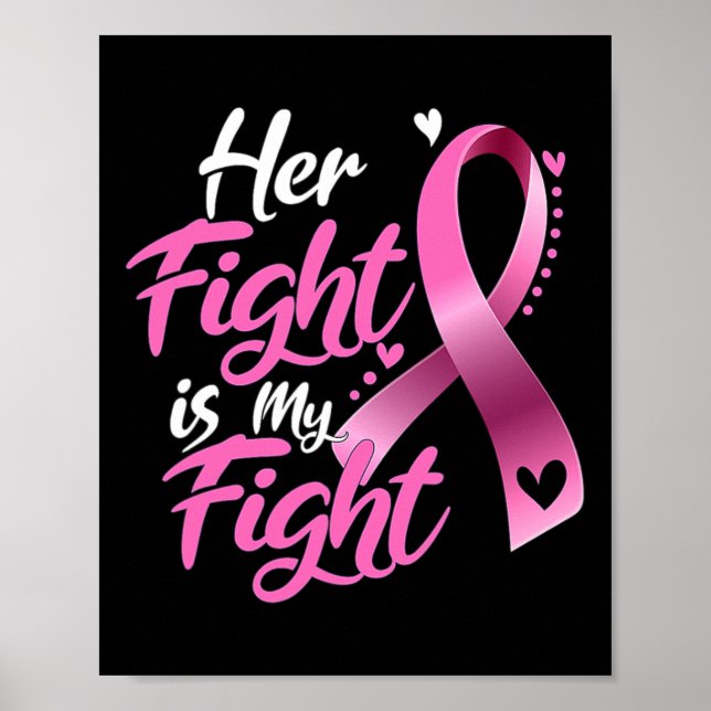 Kvinnors kamp är min kamp mot bröstcancer poster (Framsidan)