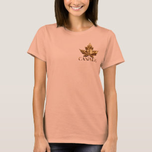 Kvinnors Kanada Souvenir Plus Storleka Guld Medal Tee