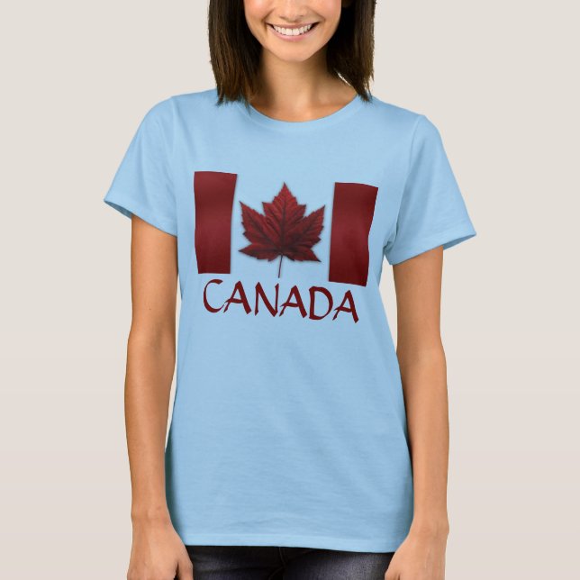 Kvinnors kanadensiska Jacka Canada Souvenir Sport  Tee Shirt (Framsida)