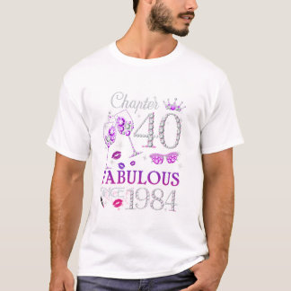 Kvinnors kapitel 40 år t shirt