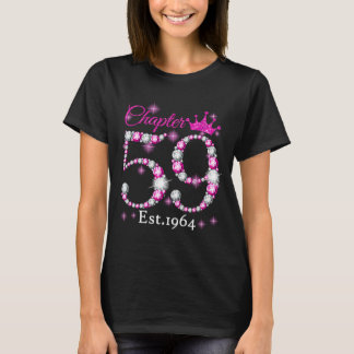 Kvinnors kapitel 59 Tillverkad 1964 59-års födels T Shirt