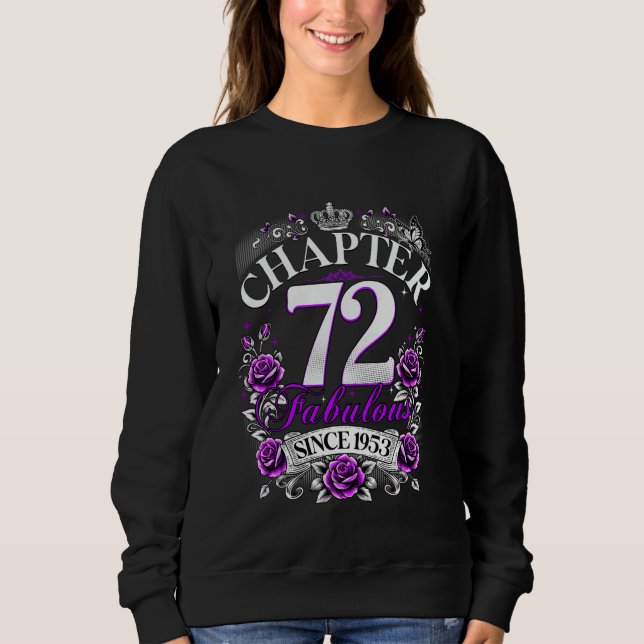 Kvinnors kapitel 72 Fantastisk sedan 1953 72-års f T Shirt (Framsida)