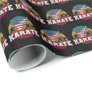 Kvinnors Karat - Flickor Martial Arts USA flagga Presentpapper