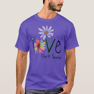 Kvinnors Kärlek-Daisy, färdigt före K-lärare T Shirt