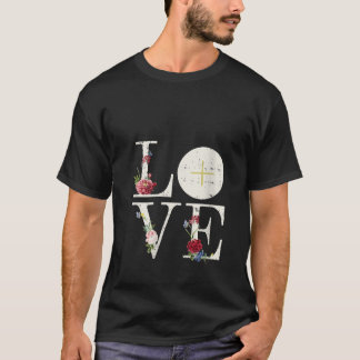 Kvinnors kärlek Eukaristi Första Nattvarden Christ T Shirt