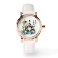 Kvinnors kinesiska Panda Wristwatch