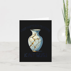 Kvinnors Kintsugi Kintsukuroi Ofullkomlig Japansk Kort