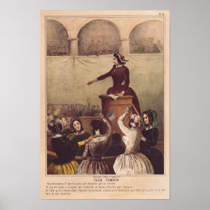 Kvinnors Klubb, 1848 Poster