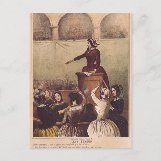 Kvinnors Klubb, 1848 Vykort (Framsida)