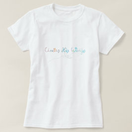 Kvinnors kristna citat Faith-Based Avslappnad T Shirt