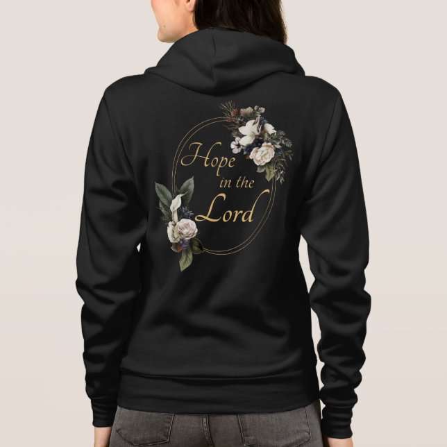Kvinnors kristna hopp i Lord Inspirational T Shirt (Baksida)