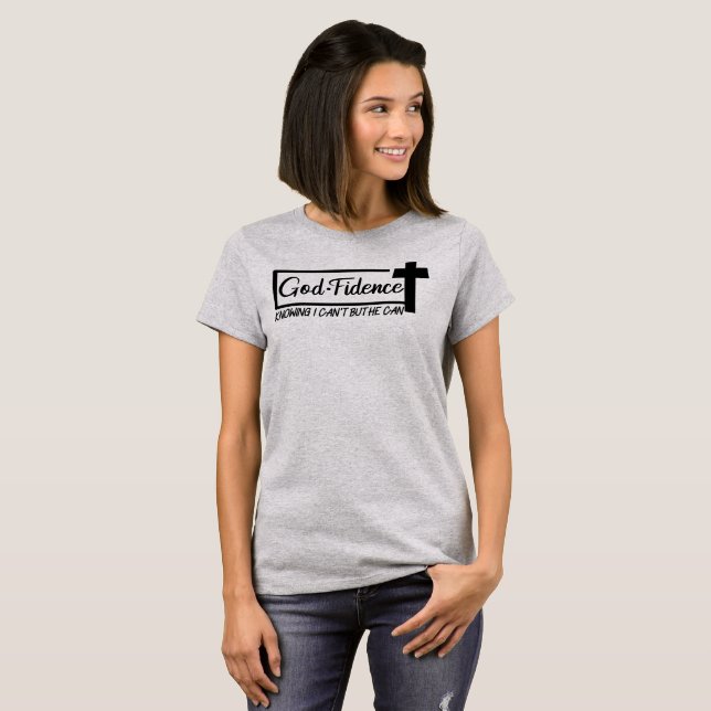 Kvinnors kristna t-shirt (Hel framsida)