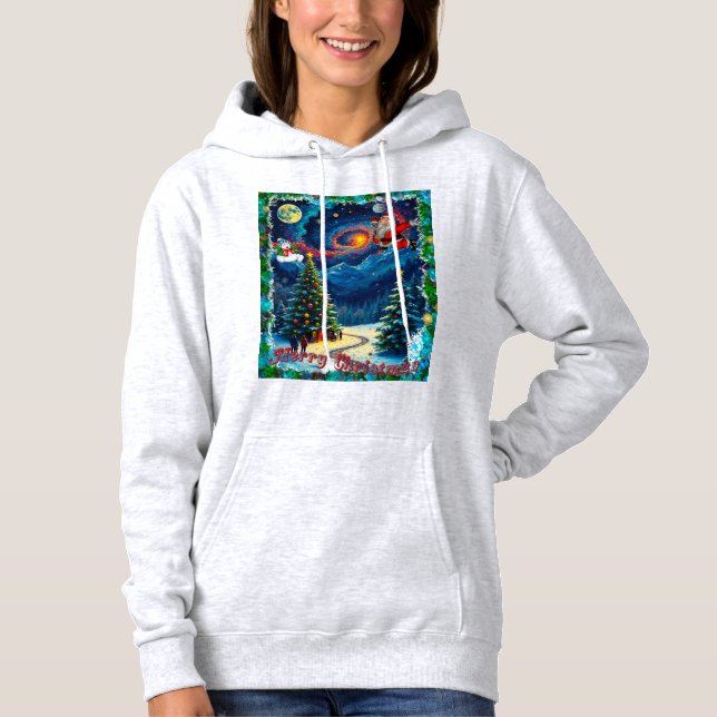 Kvinnors kroppar och Sweatshirts God jul T Shirt (Framsida)